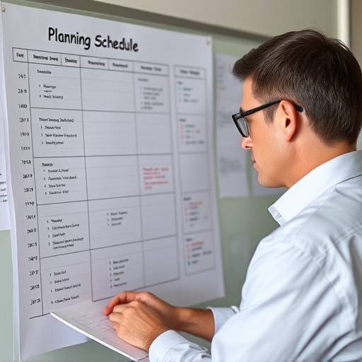 Person effectively managing their schedule with a planner.